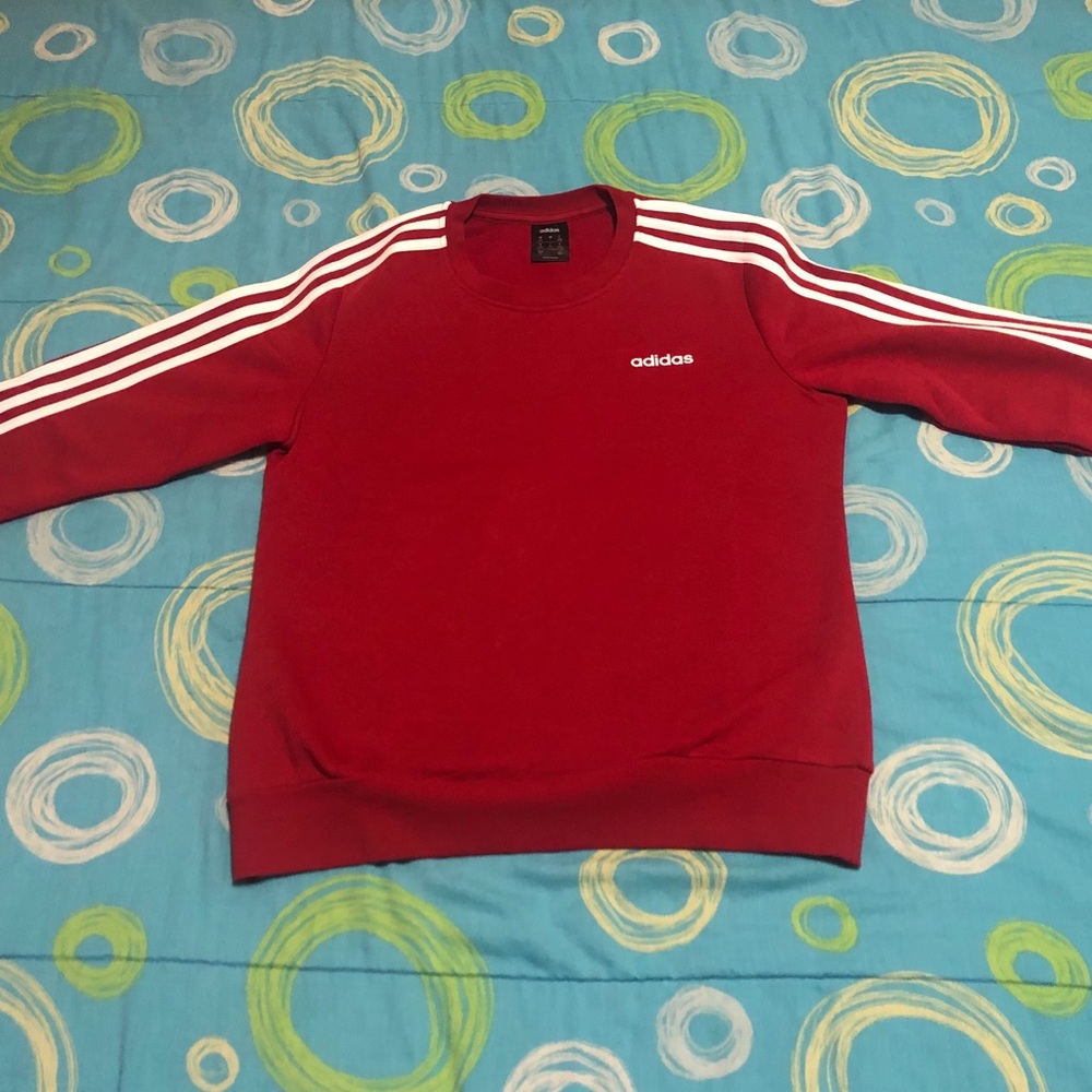 Adidas Red/White Sweatshirt M NWOT